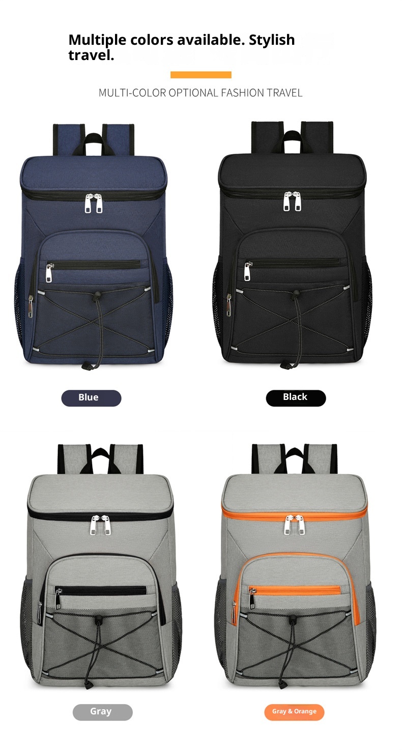 Zaino termico ActiveGo di grande capacità per conservare caldo e freddo, borsa da picnic per sport all'aria aperta e tempo libero, campeggio resistente all'acqua_voghion.com