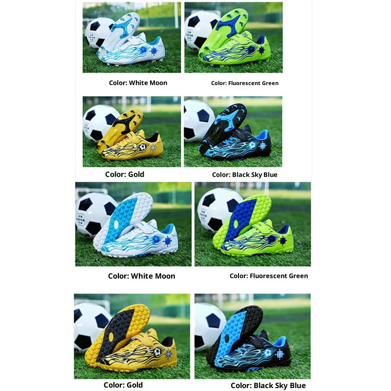 ShoeGlobe Cross-Border Children's Boys Girls Elementary School Kindergarten Parent-Child TF Turf Artificial Grass AG Cleats_voghion.com