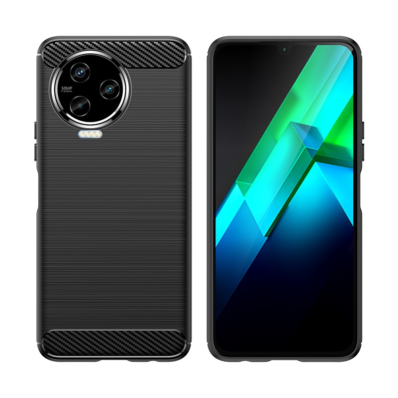 Funda protectora suave anticaídas cepillada TechGlobe para el teléfono Transsion Note12 2023 e Infinix Note12i_voghion.com
