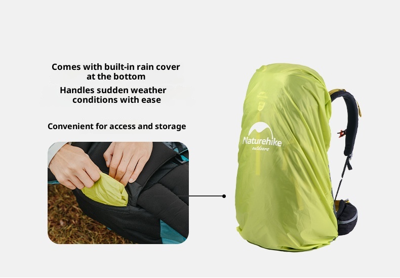 Zaino da trekking professionale ActiveGo Natur Noke Cloud Trail da 55 litri, grande capacità, doppia tracolla_voghion.com