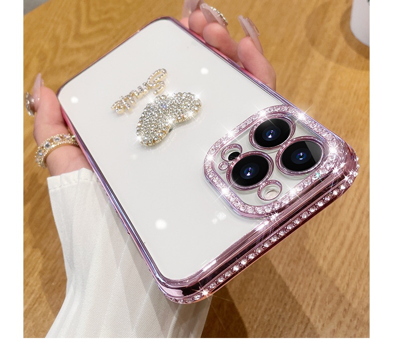 TechGlobe Compatible With 16 Pro Max New Phone Heart 15 Lens 12 Full Coverage IPhone 14 Protective Case 13 PM_voghion.com