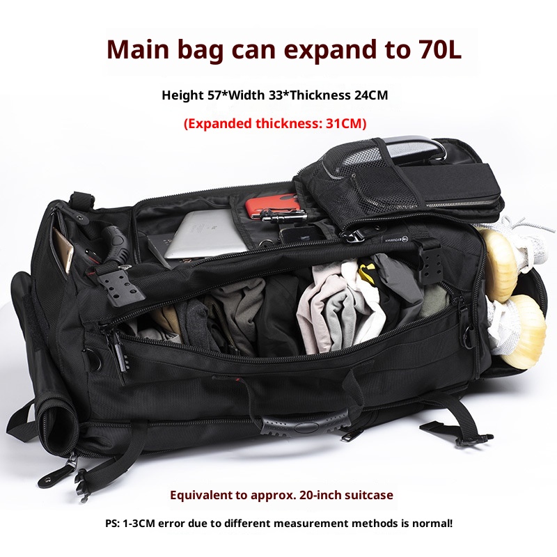 Zaino da viaggio ActiveGo, multifunzionale, per fitness, escursioni, ciclismo, outdoor, extra large, capacità extra_voghion.com