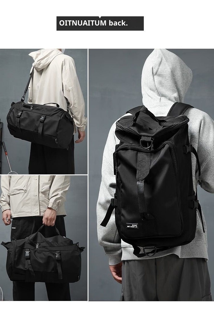 Sac à dos ActiveGo Travel grande capacité pour homme, idéal pour les courts voyages d'affaires. Bandoulière simple, porté à la main._voghion.com