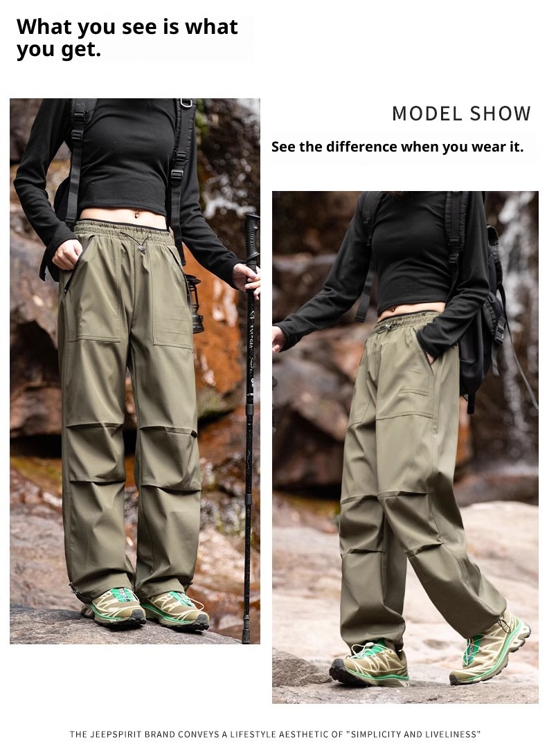 001 Camel HJCAMEL Calça Cargo Softshell Roxa Feminina, Nova Coleção Primavera 2025 para Caminhadas, Esportes ao Ar Livre e Atividades ao Ar Livre, Secagem Rápida_voghion.com