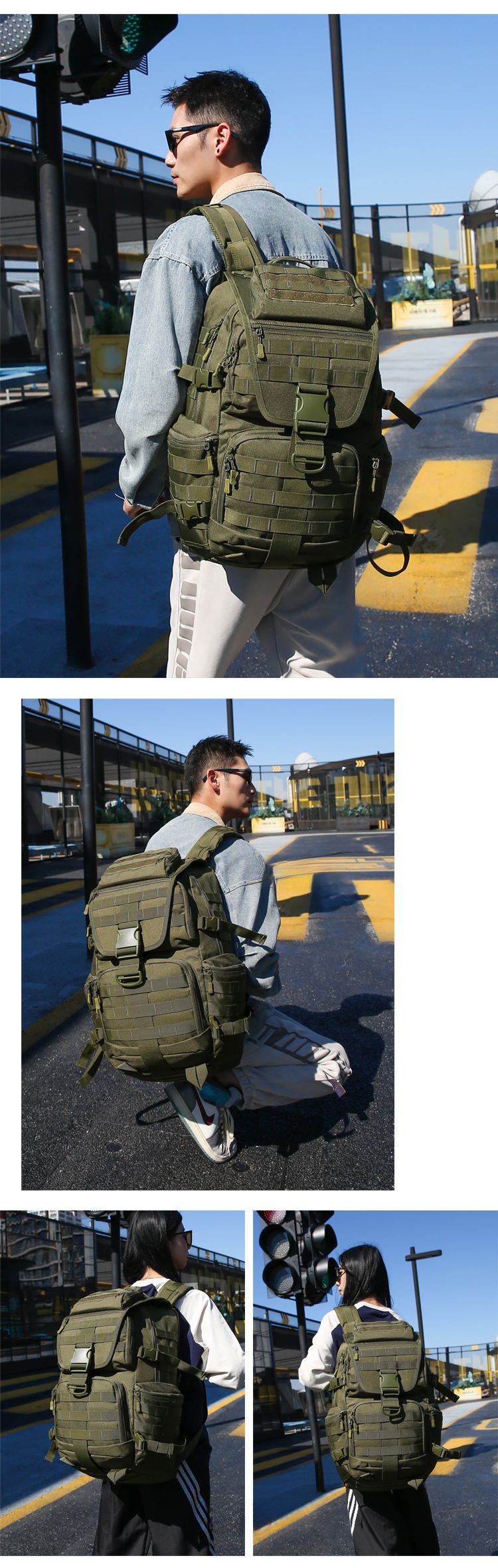 ActiveGo Pathfinder X9 Herren Doppelschulterrucksack Sport Reise Wandern Klettern Großer Fassungsvermögen Outdoor-Ausrüstung_voghion.com