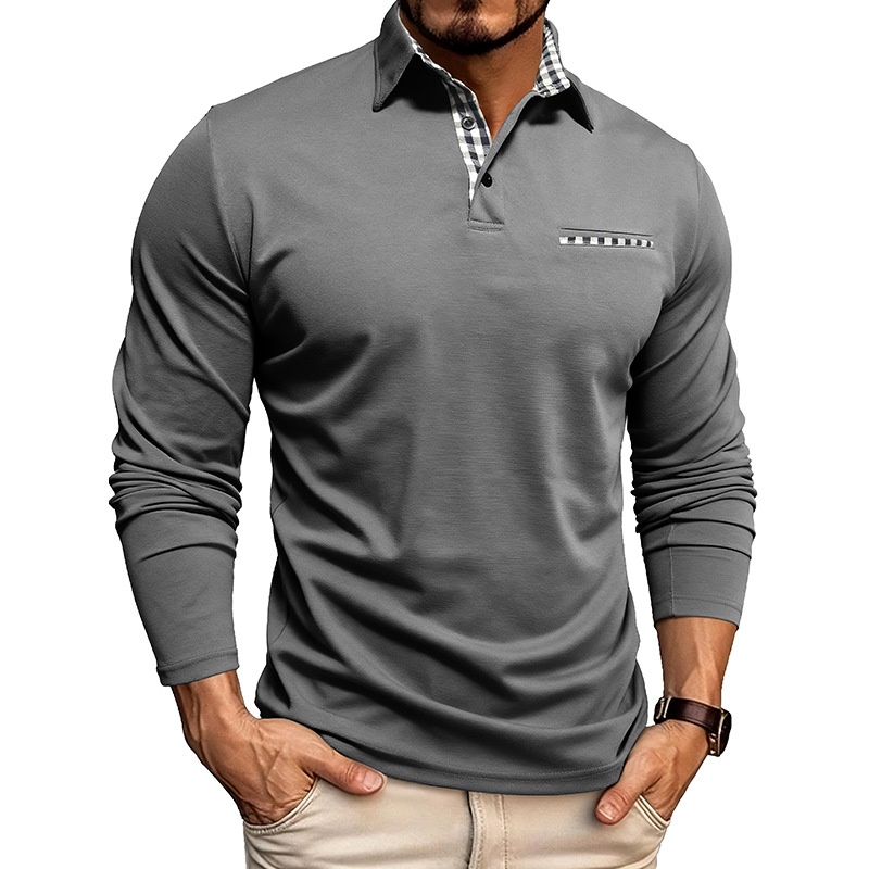 Camiseta polo transpirable y fresca para hombre, nueva colección otoño-invierno 2025, estilo europeo y americano, para comercio exterior._voghion.com