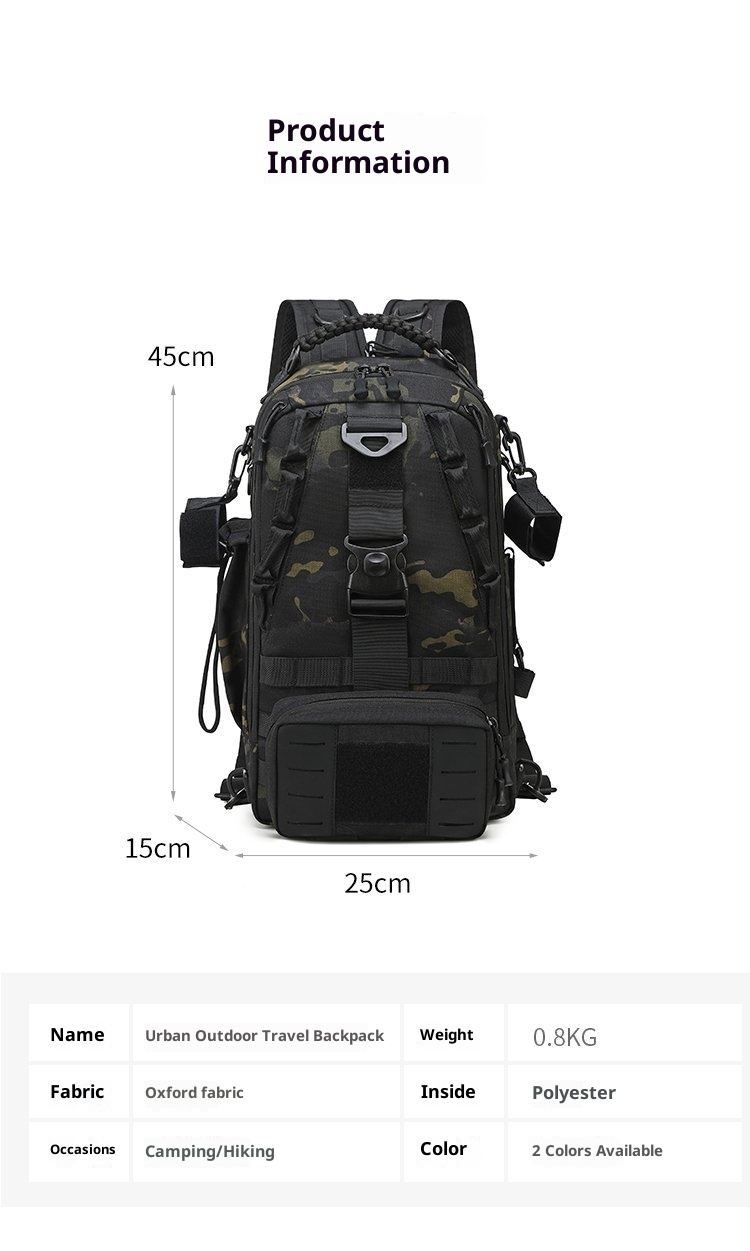 ActiveGo Lure Backpack Large Capacity Tactical Men's Outdoor Travel Mountaineering Cycling Sports Single And Double Shoulder_voghion.com