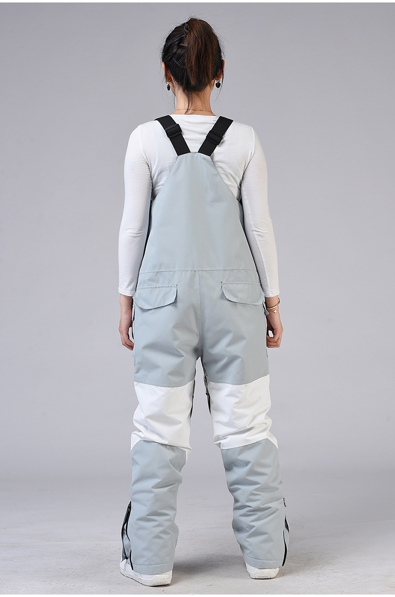 001 Bib Pants For Men Women, Couples' Winter Windproof, Warm, Thickened, Snowboard And Ski Pants, New Style_voghion.com