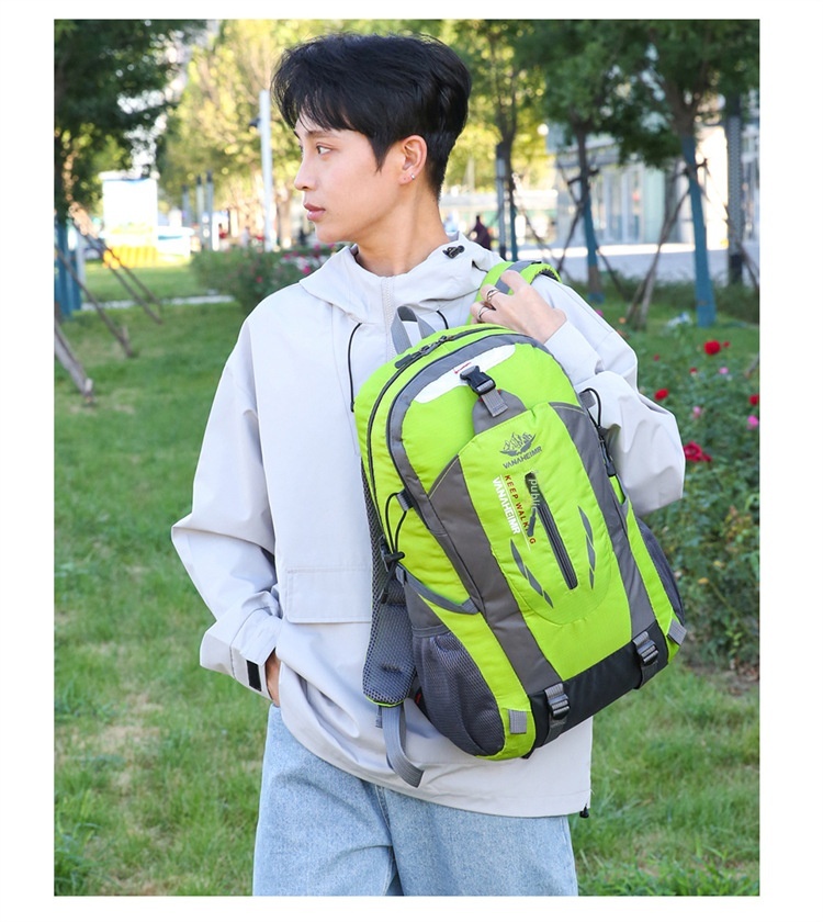Sac à dos de randonnée ActiveGo Outdoor, respirant et imperméable, grande capacité, idéal pour le camping et les pique-niques, pour homme. Sac à dos de sport décontracté._voghion.com