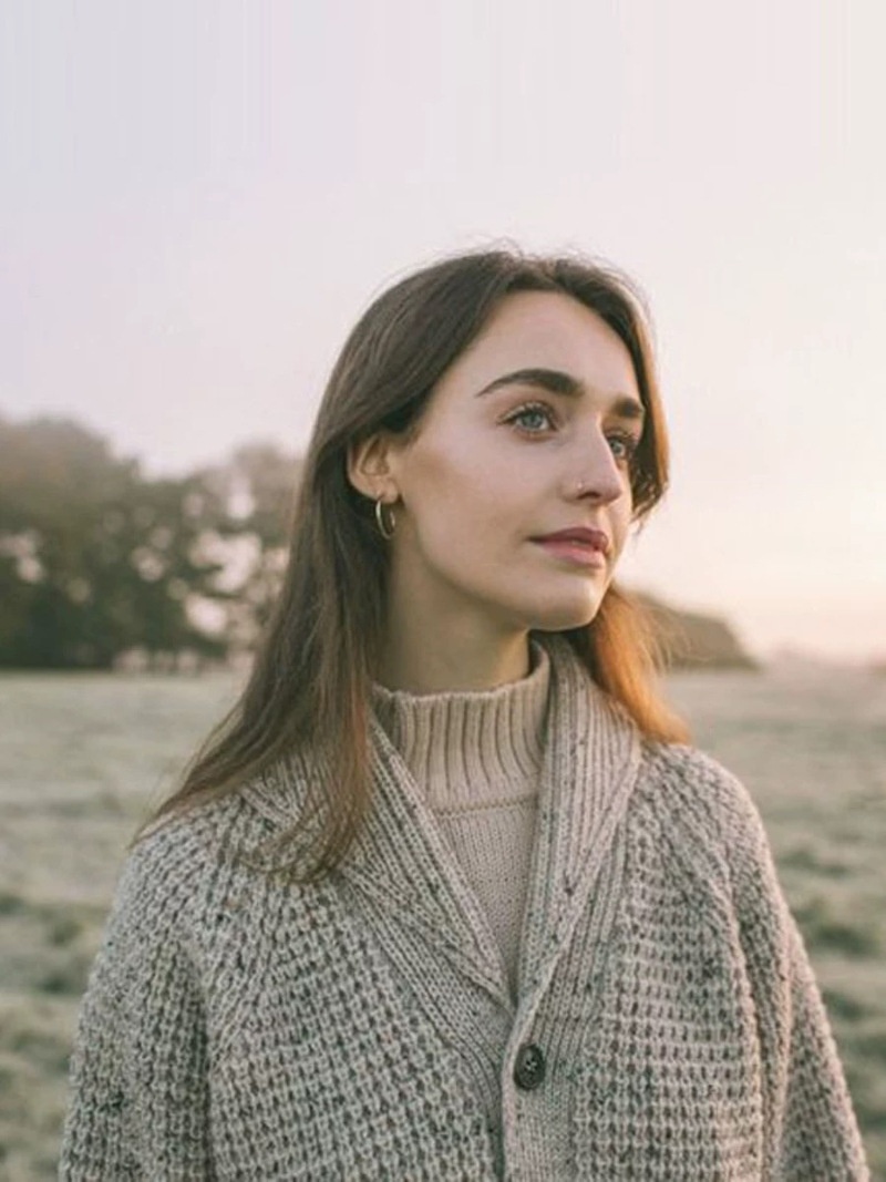 boy OKONKWO Extra Thick Raglan Sleeve Waffle Pattern Wool Cardigan Coat Turn-Down Collar Sweater_voghion.com