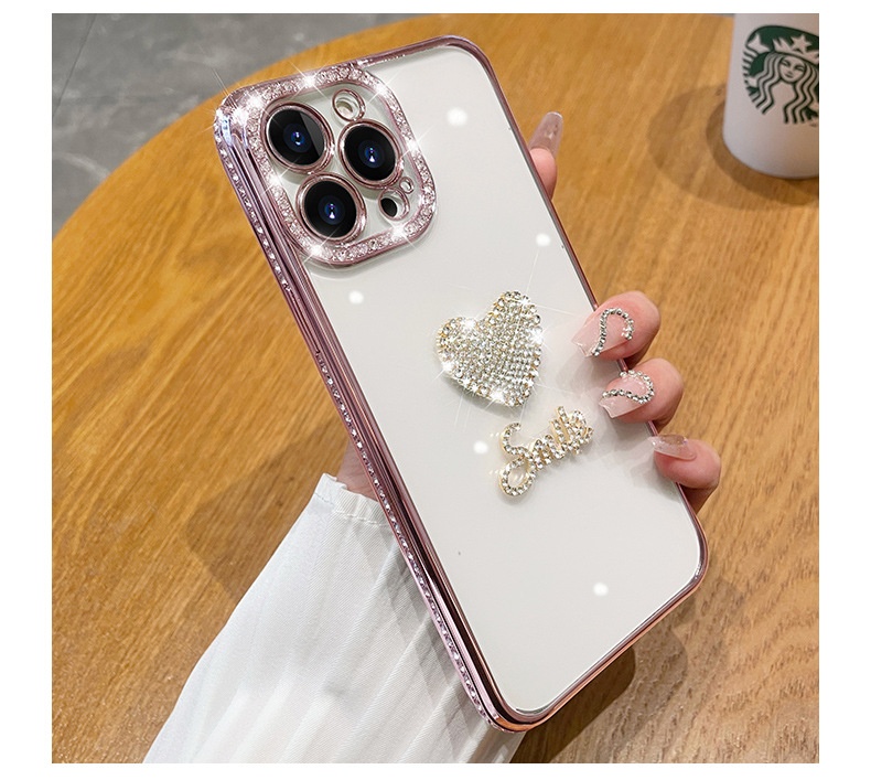 TechGlobe Compatible With 16 Pro Max New Phone Heart 15 Lens 12 Full Coverage IPhone 14 Protective Case 13 PM_voghion.com