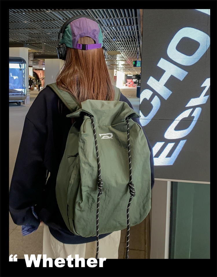 Sac à dos ActiveGo grande capacité pour homme et femme, couleur unie, simple et décontracté, idéal pour les courts séjours et les activités sportives et de plein air (randonnée, sport). Léger et pratique._voghion.com