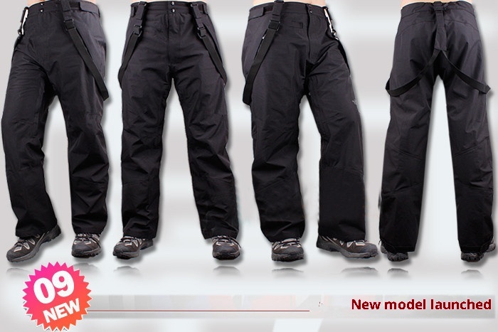 001 Authentic Outdoor Sports Windproof Waterproof Bib Two-Piece Set Detachable Three-Layer Laminated Ski Pants For Men_voghion.com