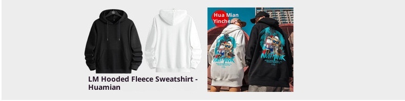 boy W07 Autumn Winter Hooded Sweatshirt Fleece Lined Trendy Loose Fit Student Couple Outfit Jacket Large Plus Size_voghion.com