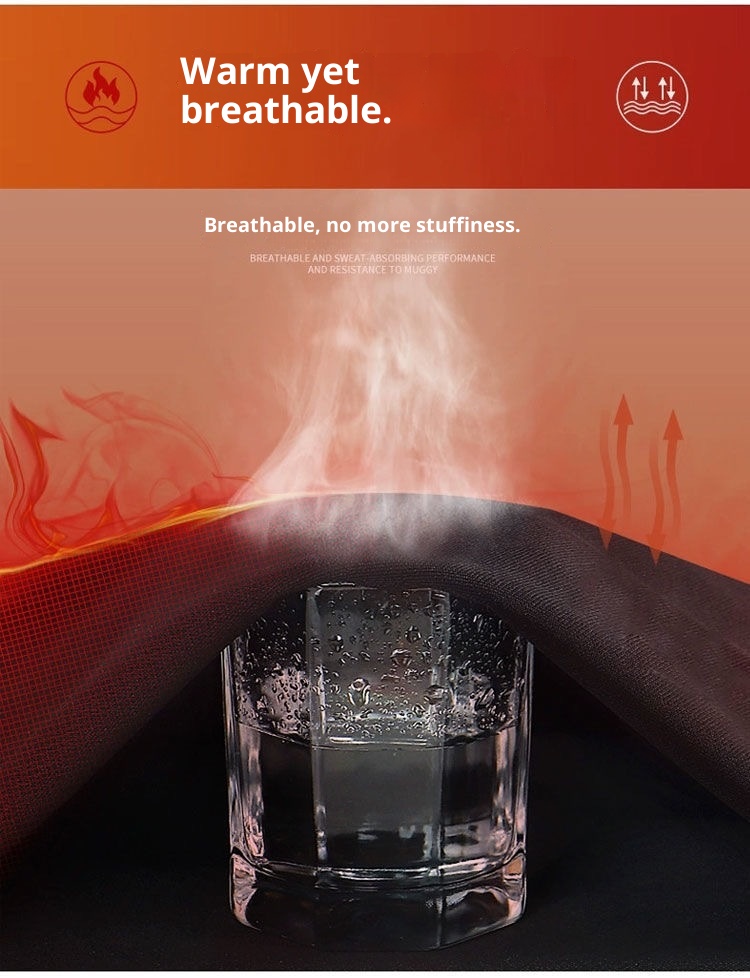 001 Completo da corsa invernale da uomo, foderato in pile, caldo, abbigliamento fitness, casual, versatile, ad asciugatura rapida, allenamento sportivo mattutino_voghion.com