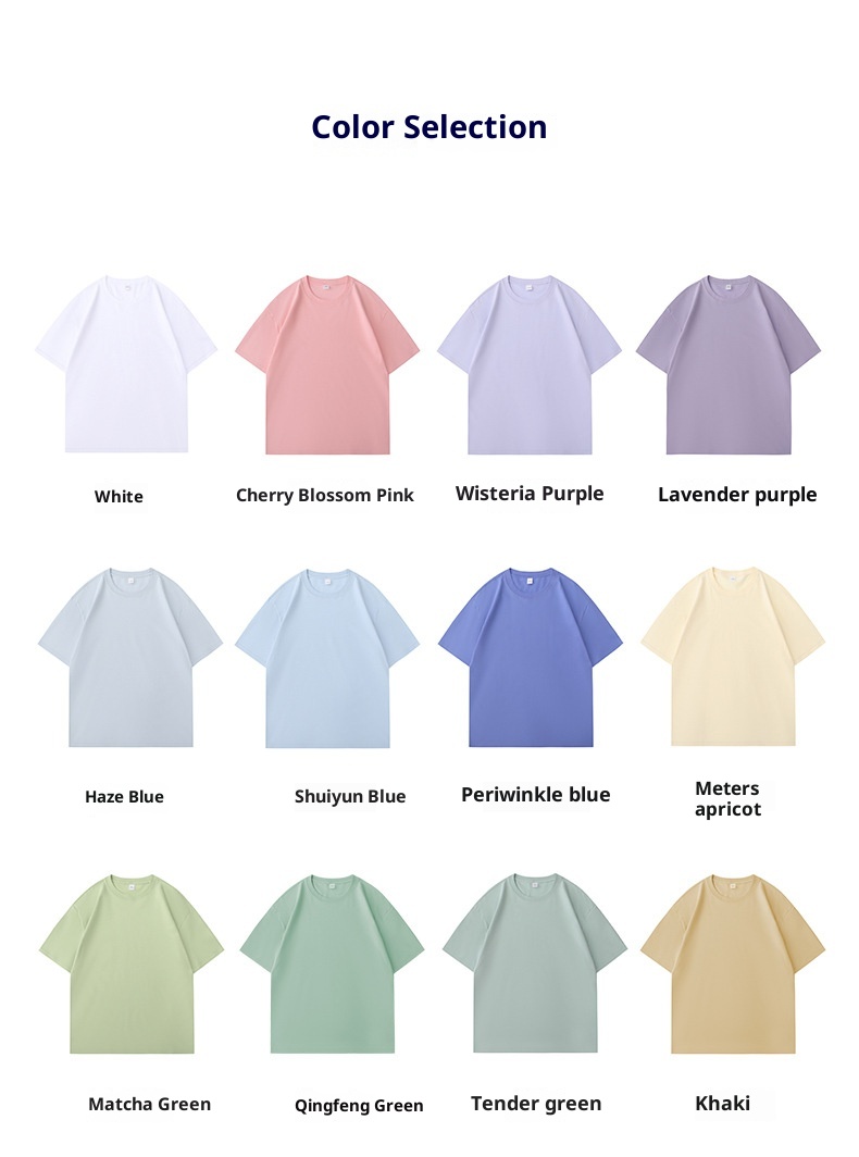 T-shirt à manches courtes en pur coton épais pour homme, coupe ample, couleur unie, style décontracté, blanc, idéal pour l'été._voghion.com