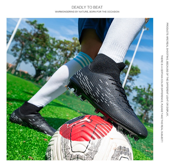 ShoeGlobe Autumn Binbin Bird Factory Direct Sales Long Spikes High Top Breathable Sports Training Shoes For Men And Women Football_voghion.com