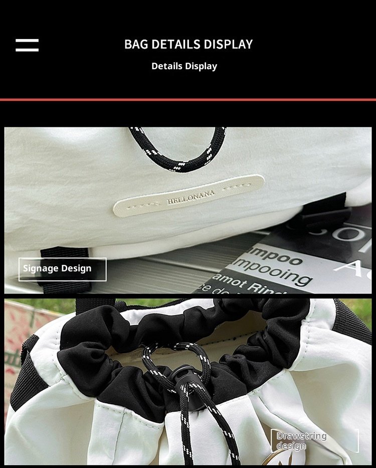 ActiveGo 2025 Summer Badmito Lightweight Travel Backpack Wome's Outdoor Moutaieerig Sports Large Capacity Drawstrig Bag_voghion.com