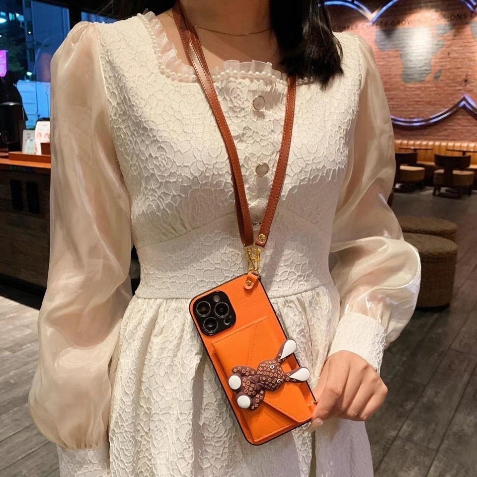 TechGlobe Compatible With Pro Max Coin Crossbody Phone Case IPhone 17 Trendy Fashion Card Holder Protective Cover_voghion.com