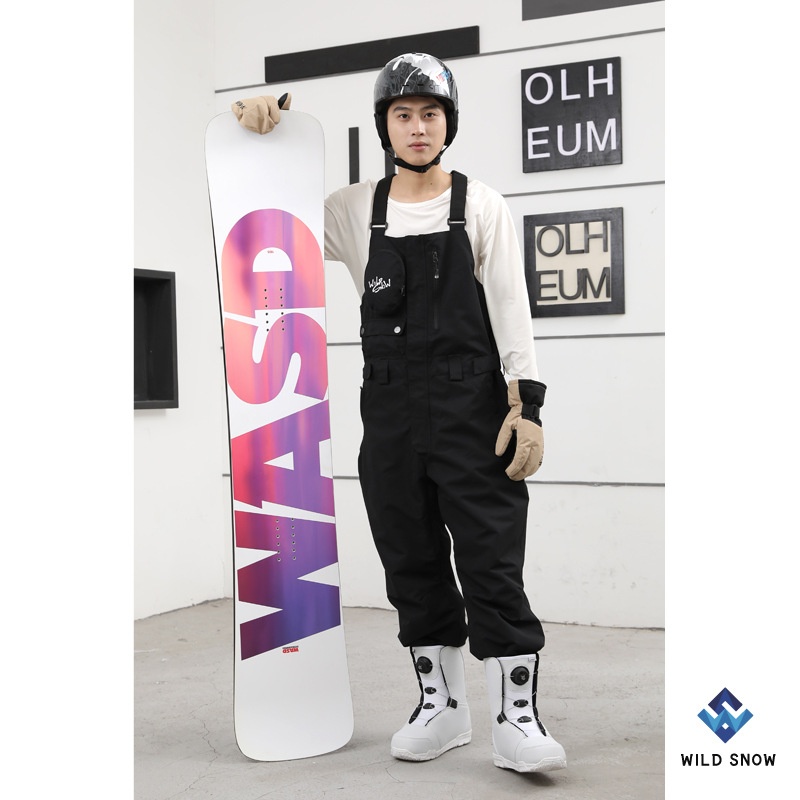 001 Cross-Border Source New Men's And Women's Workwear Personality Snowboard Windproof Waterproof Warm Breathable Ski Bib_voghion.com