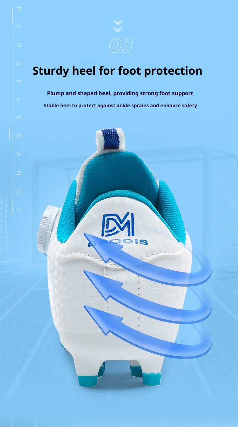 ShoeGlobe Children's Professional Training Cleats For Primary And Secondary School Students Boys' Competition Special Long Spike_voghion.com