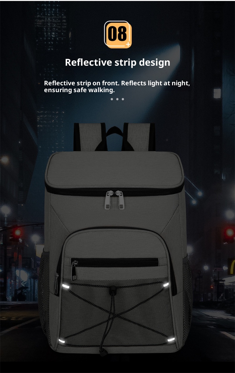 Zaino termico ActiveGo di grande capacità per conservare caldo e freddo, borsa da picnic per sport all'aria aperta e tempo libero, campeggio resistente all'acqua_voghion.com