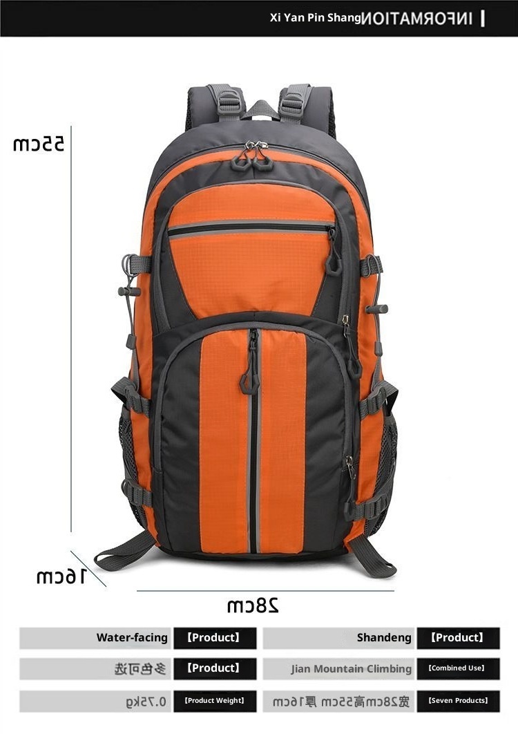 Sac à dos ActiveGo 60L/80L pour le sport, grande capacité, idéal pour les voyages, les études et les courts séjours. Convient également aux femmes._voghion.com
