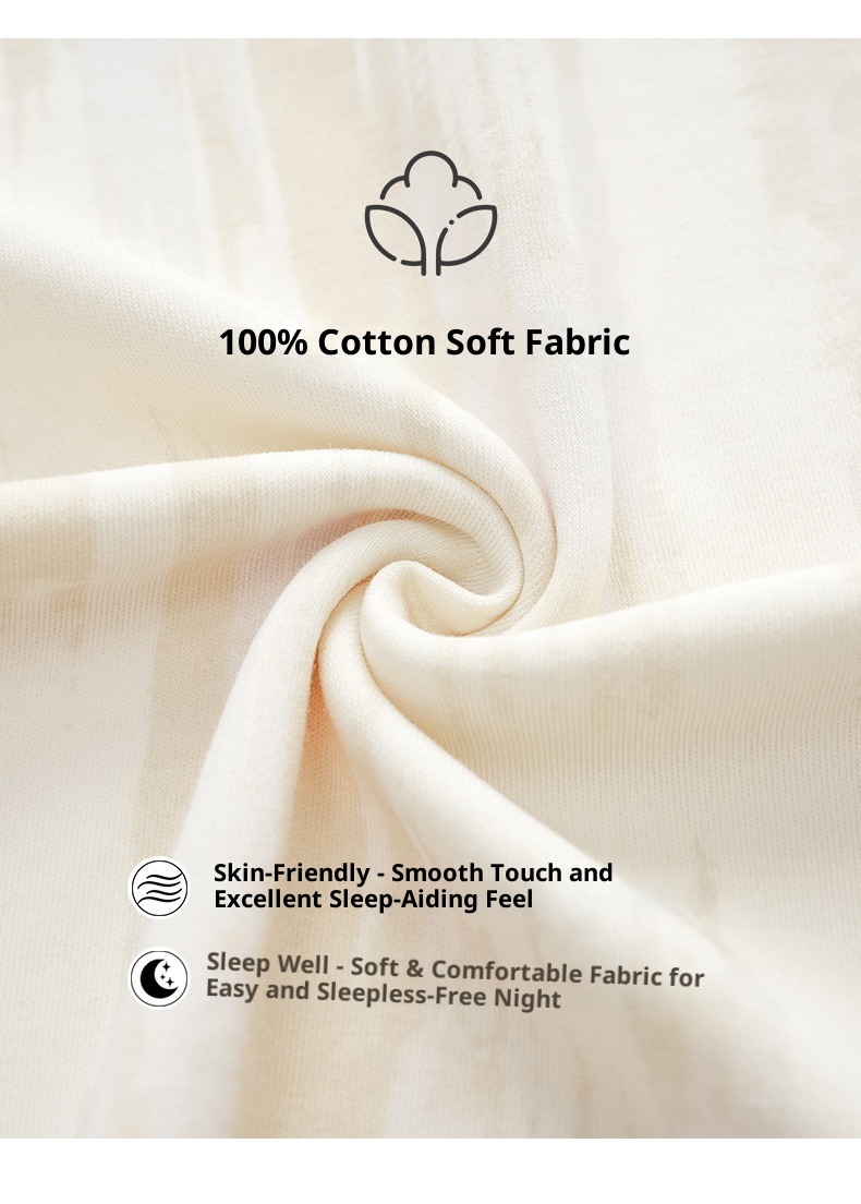 ChicShe Damenpyjama aus 100 % Baumwolle, Frühjahr/Herbst 2025, neues Set mit lockeren Ärmeln und langer Hose, ideal für Freizeit und Outdoor-Aktivitäten._voghion.com