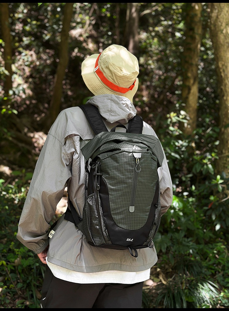 ActiveGo Mountain Style Outdoor Hiking Backpack For Women, Lightweight Large Capacity 25L Trekking Travel Backpack, Men's Student_voghion.com