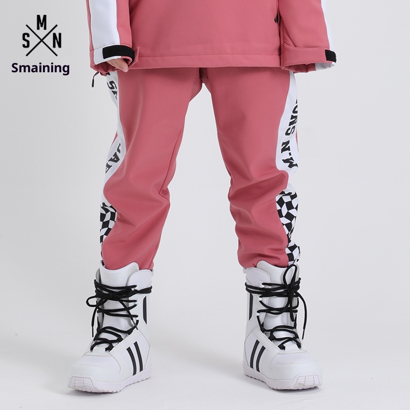 001 Pantaloni da snowboard aderenti da donna e caldi pantaloni da sci antivento impermeabili e resistenti all'usura da uomo_voghion.com