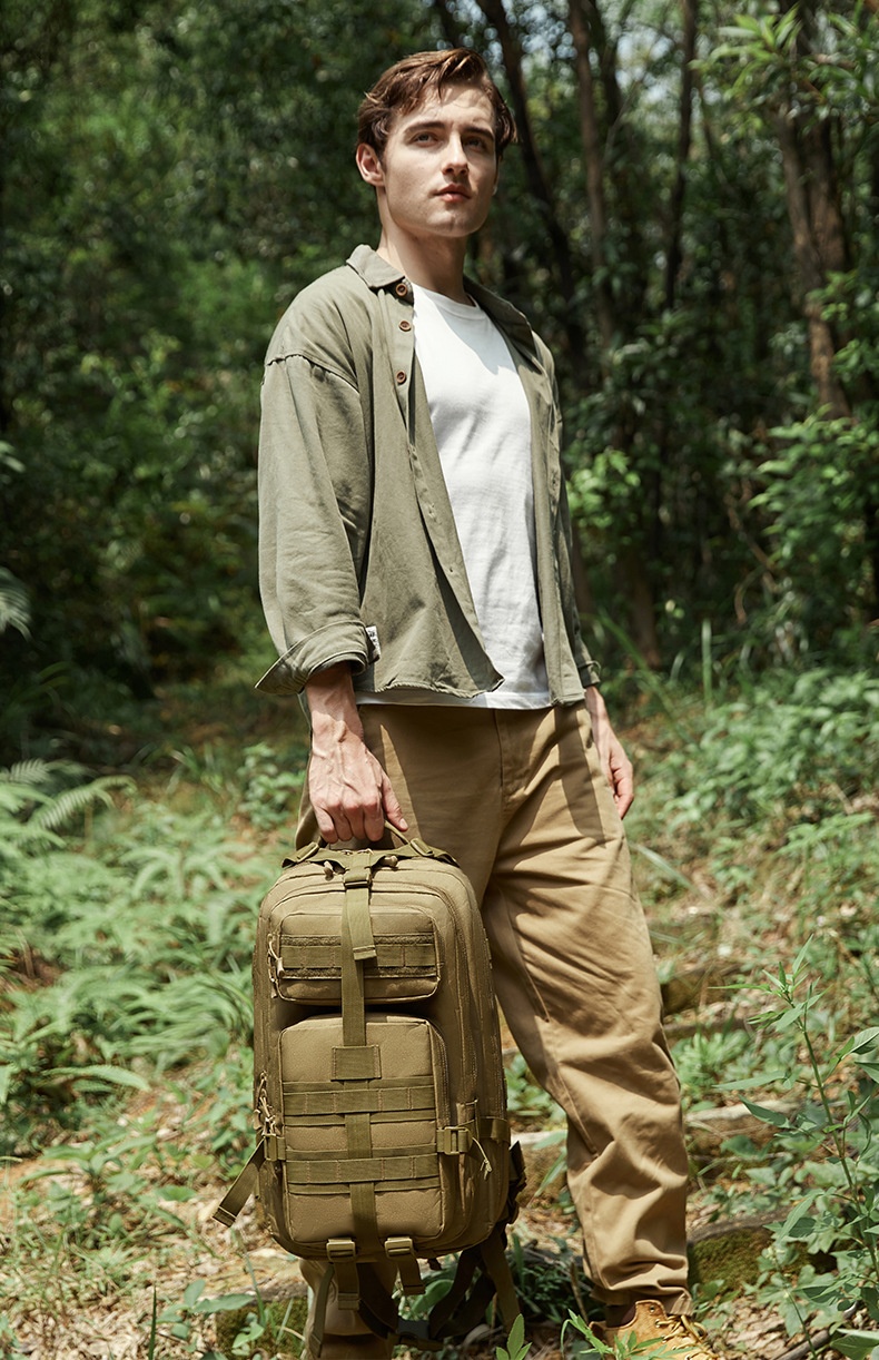 Zaino tattico ActiveGo, grande capacità, multifunzionale, per sport all'aria aperta, da viaggio, alpinismo, da uomo, portatile_voghion.com