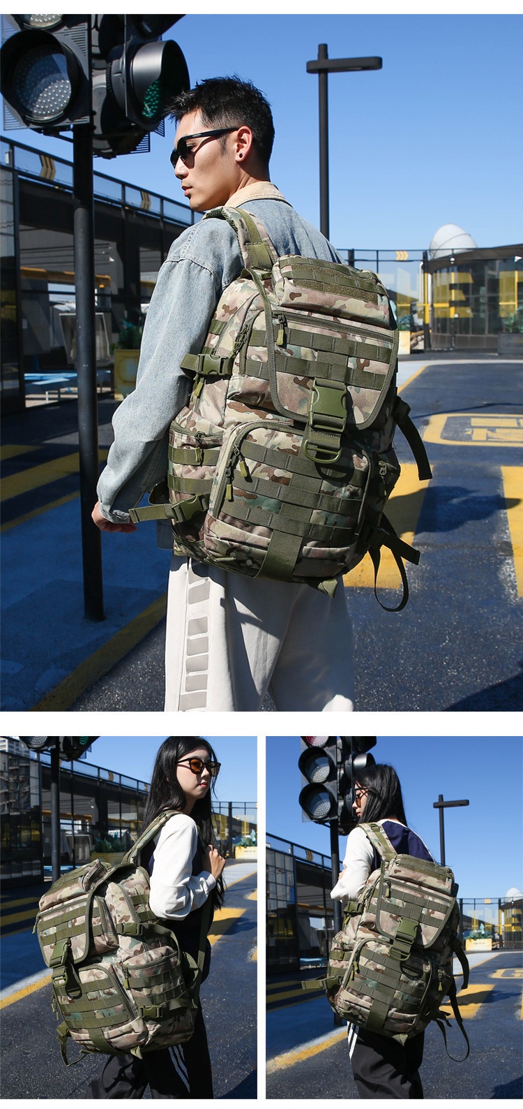 ActiveGo Pathfinder X9 Herren Doppelschulterrucksack Sport Reise Wandern Klettern Großer Fassungsvermögen Outdoor-Ausrüstung_voghion.com