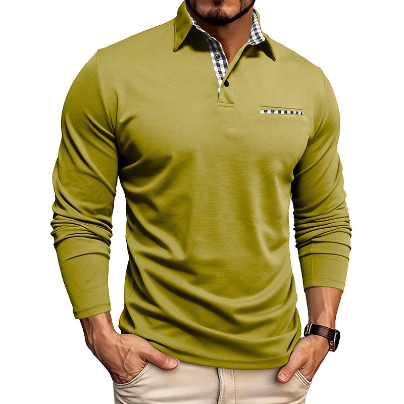 Camiseta polo transpirable y fresca para hombre, nueva colección otoño-invierno 2025, estilo europeo y americano, para comercio exterior._voghion.com
