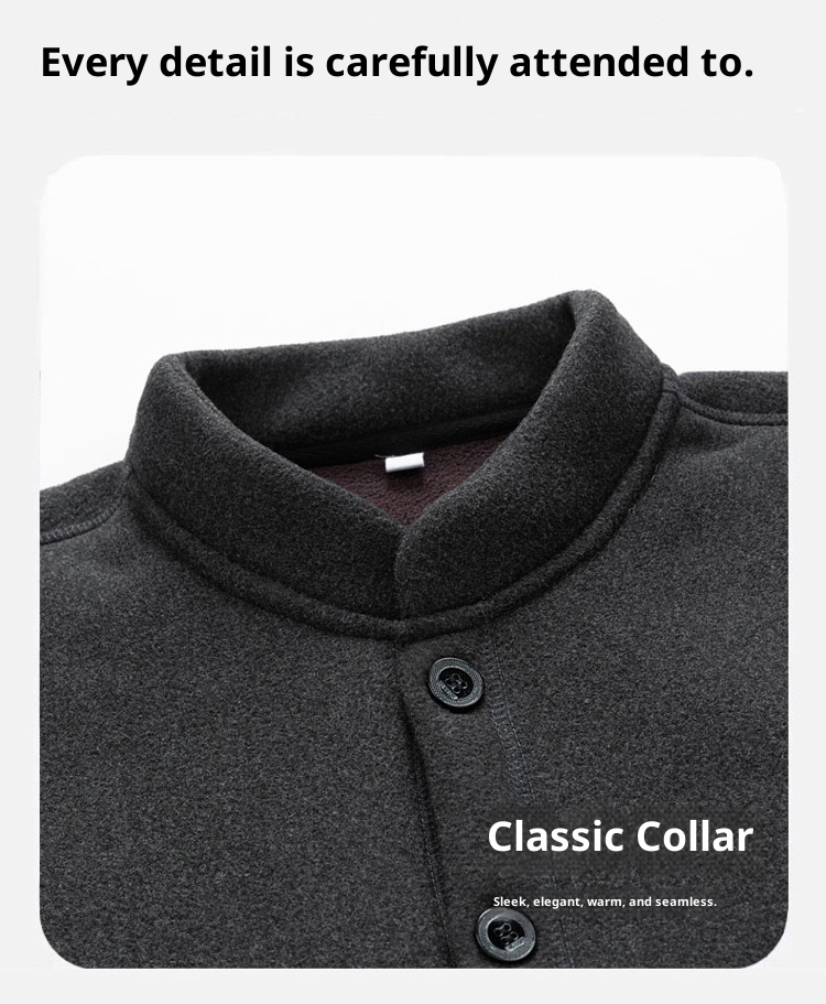 001 2025 Autumn Winter Fleece-Lined Sports Suit Men, Large Size Dad Outfit, Loose Three-Piece Jacket Set For Middle-Aged And_voghion.com