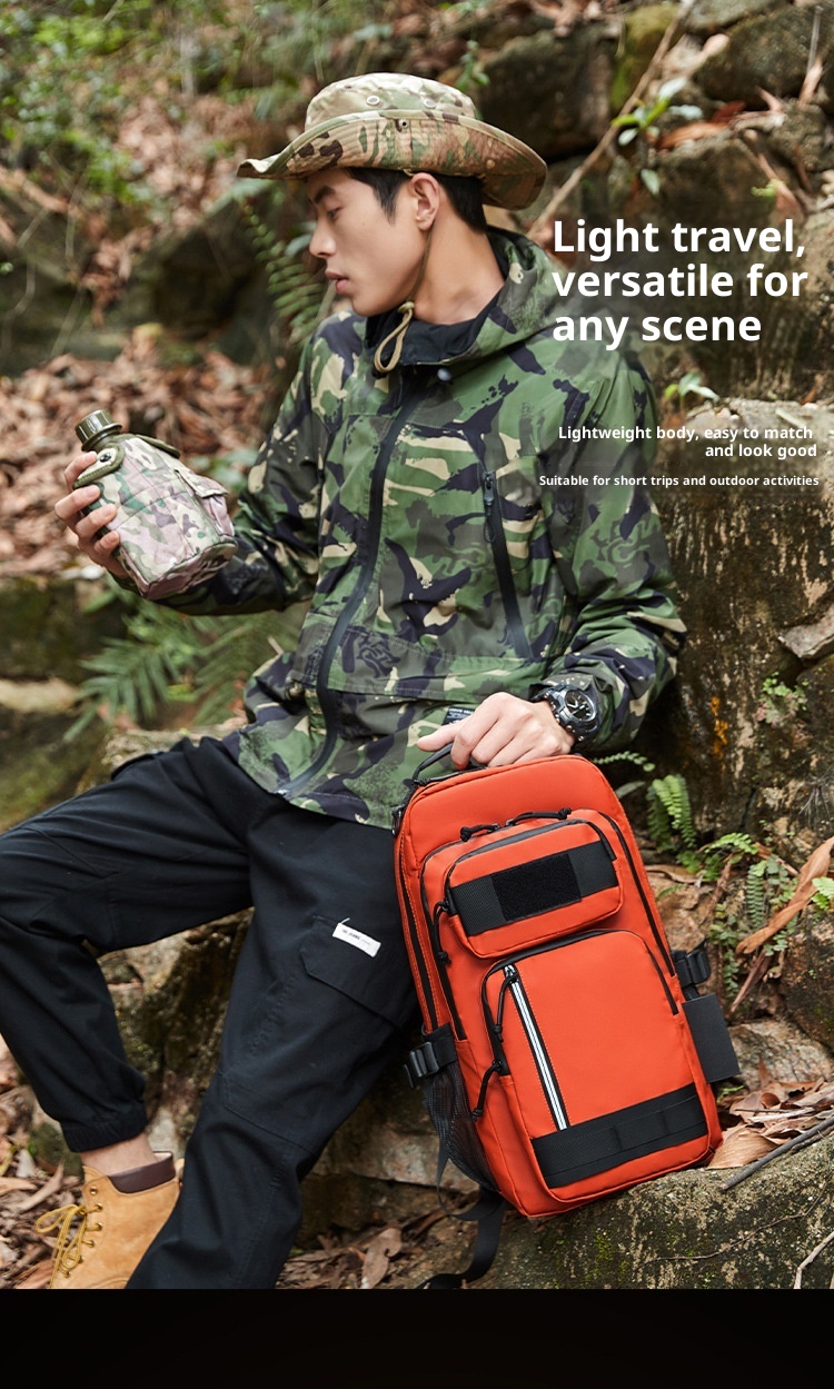 Sac à dos ActiveGo pour sports outdoor transfrontaliers, pour hommes et femmes, grand sac à dos tactique, léger et facile à transporter._voghion.com