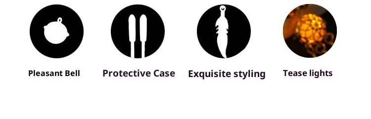 LuvBox Anneau d'amour Pinces à tétons érotiques Jouets SM de flirt Clochette de punition lumineuse avec veilleuse Produits pour adultes Coffret couleur_voghion.com