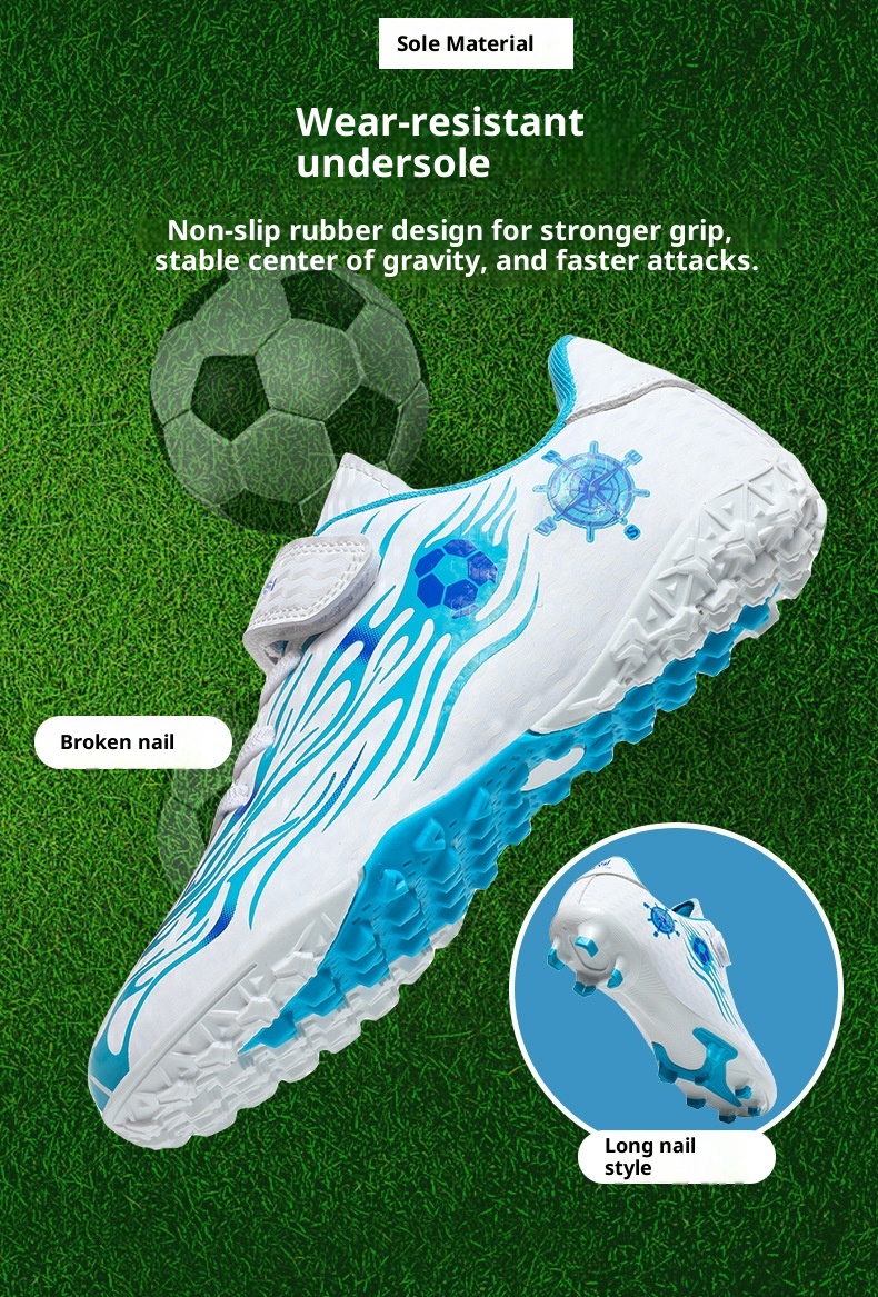 ShoeGlobe Cross-Border Children's Boys Girls Elementary School Kindergarten Parent-Child TF Turf Artificial Grass AG Cleats_voghion.com