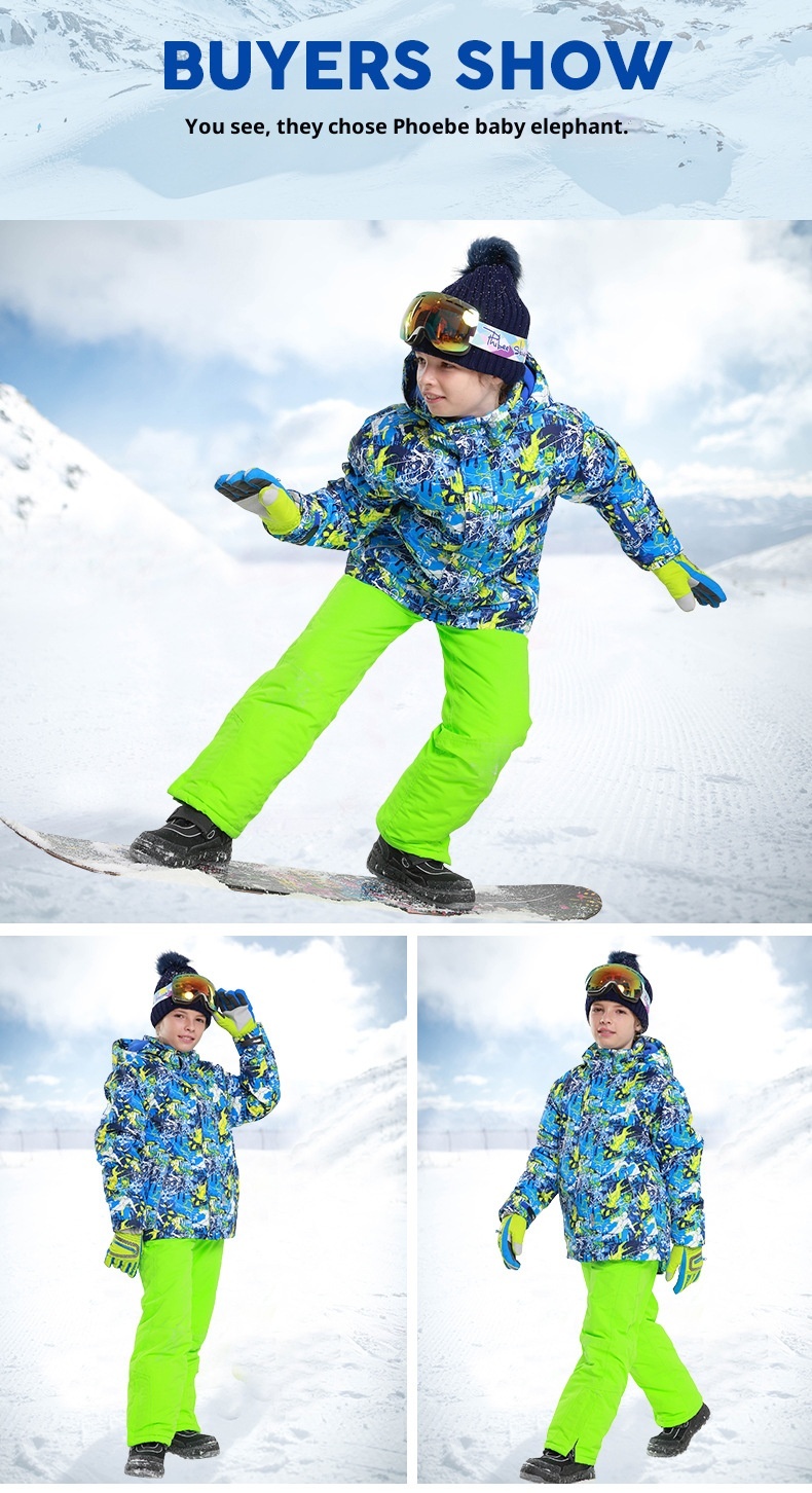 001 Nuovo set di giacca e pantaloni ispessiti per bambini PHIBEE Baby Elephant per e-commerce transfrontaliero_voghion.com