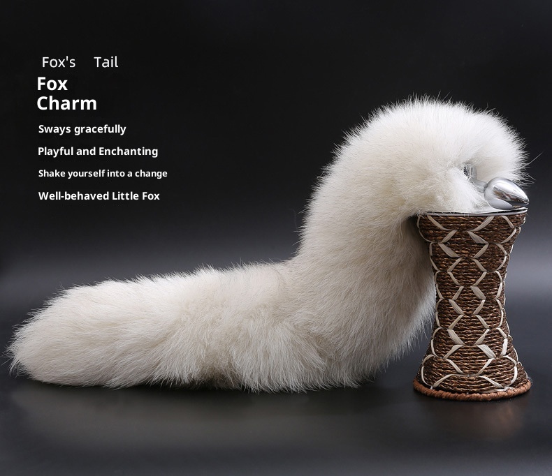 LuvBox Coda di Volpe Plug Anale Indossabile per Adulti Cosplay SM Prop Giocattolo Sessuale Unisex_voghion.com