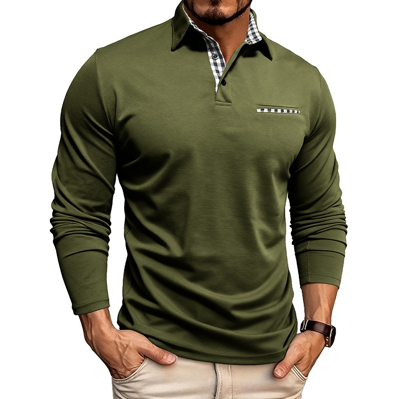 Camiseta polo transpirable y fresca para hombre, nueva colección otoño-invierno 2025, estilo europeo y americano, para comercio exterior._voghion.com