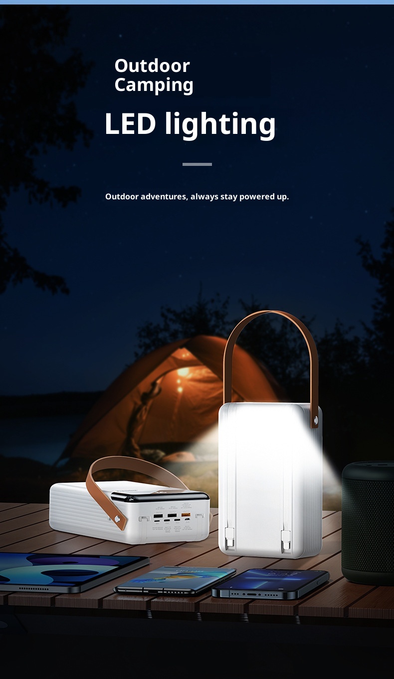 techglobe REMAX 20W+22,5W Powerbank mit integriertem Kabel, Schnellladegerät für Mobiltelefone, 8W große Kapazität_voghion.com