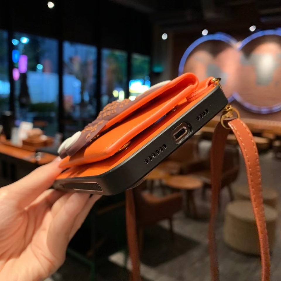 TechGlobe Compatible With Pro Max Coin Crossbody Phone Case IPhone 17 Trendy Fashion Card Holder Protective Cover_voghion.com