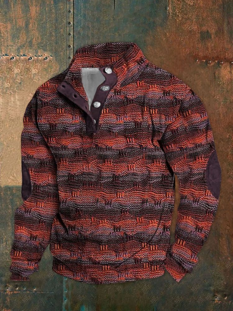 boy 2024 Cross-Border European And American Winter Edition 3D Digital Print High Collar Half-Zip Sweatshirt For Men_voghion.com