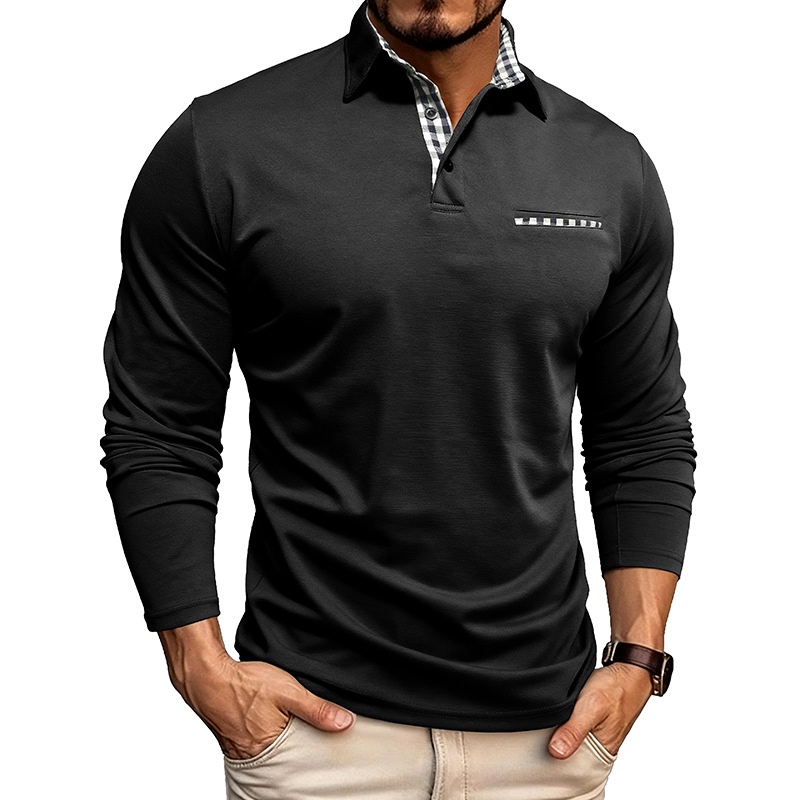Camiseta polo transpirable y fresca para hombre, nueva colección otoño-invierno 2025, estilo europeo y americano, para comercio exterior._voghion.com