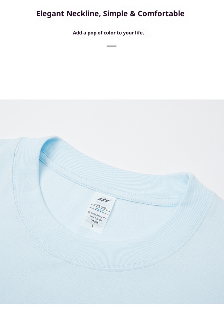 boy 230g Heavyweigh 100% Coon Long Sleeve T-Shir Men's Solid Color Base Shir New Top Spring Auumn Round Neck_voghion.com