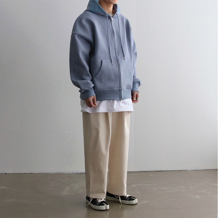 boy European And American Cross-Border 2023 Autumn Winter New Hooded Solid Color Cardigan Versatile Japanese Style Simple_voghion.com