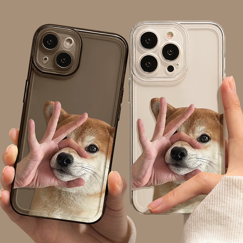 TechGlobe Fun And Quirky Dog For IPhone 14 13 Pro Max Couple Phone Case 12 Simple 11 Transparent XR_voghion.com