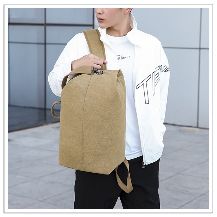 ActiveGo Rucksack Herren Canvas Bucket Bag Bergsteigen Outdoor Reisen Sport Multifunktional Gepäcktasche mit großem Fassungsvermögen Handgepäck_voghion.com