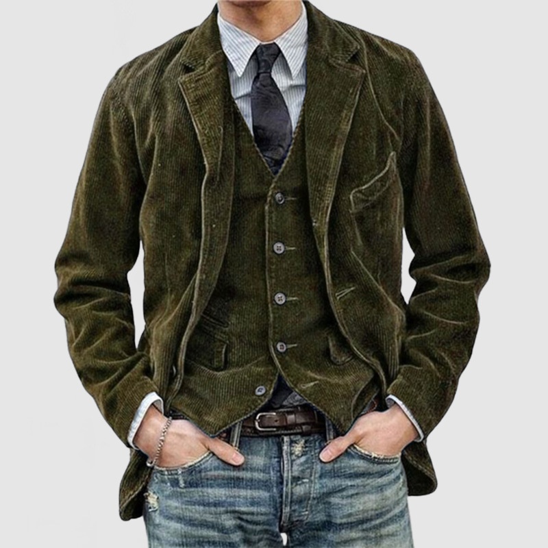 boy Boy Cross-Border European And American Foreign Trade Corduroy Suit Casual Jacket Men's Clothing_voghion.com