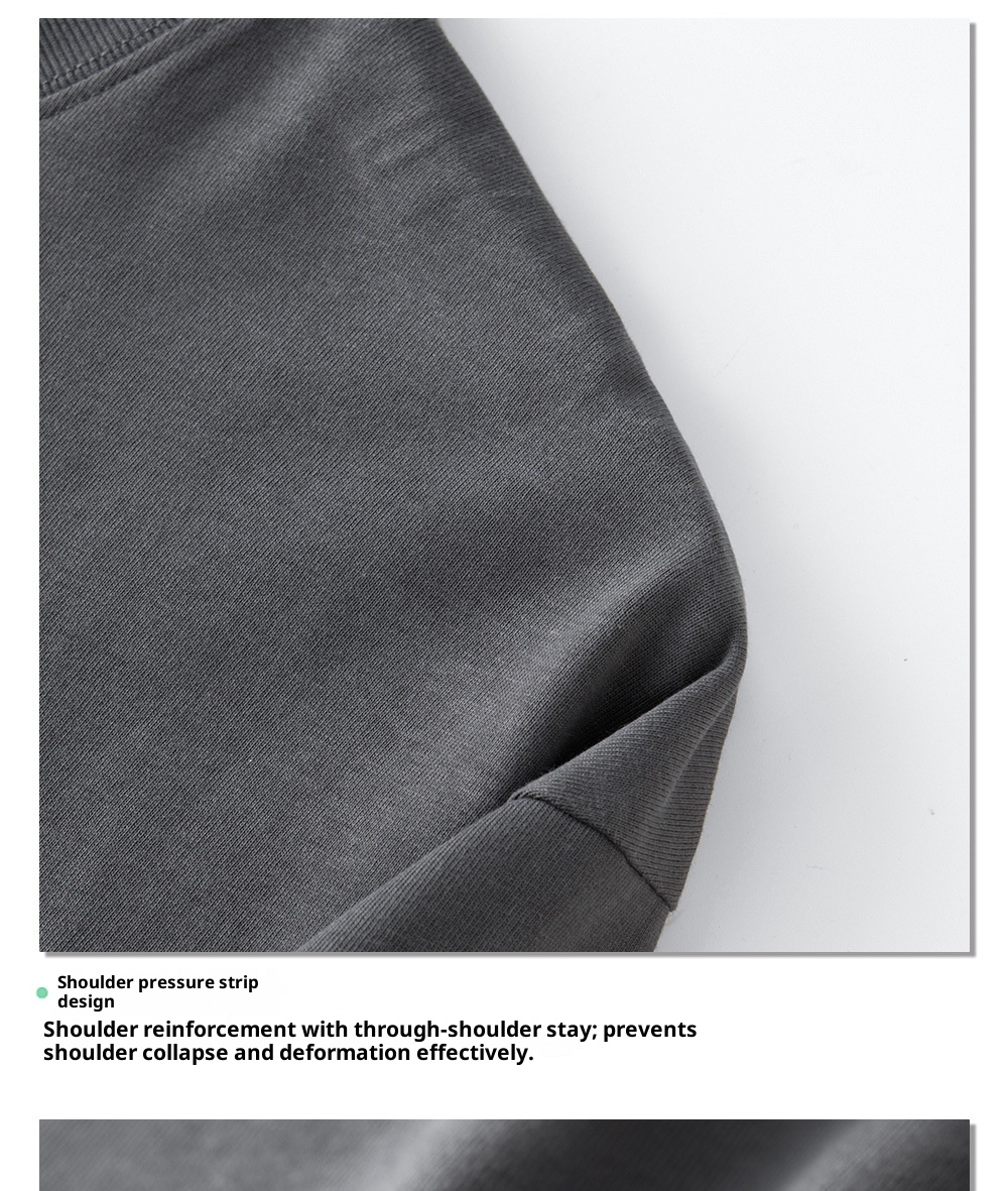 boy Vintage Pure Cotton Style Long Sleeve T-Shirt For Men 260 Trendy Brand Crew Neck Sweatshirt Fit 260g European And_voghion.com